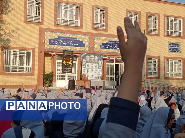 مراسم شهادت حضرت فاطمه (س) در دبستان علی دهقانیان ۲ تبادکان