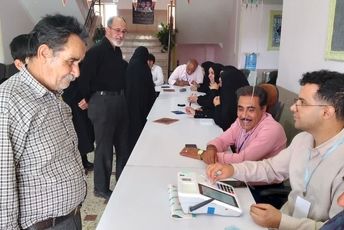 حماسه حضور مردم شهر صغاد در مرحله دوم انتخابات