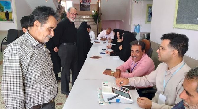 حماسه حضور مردم شهر صغاد در مرحله دوم انتخابات