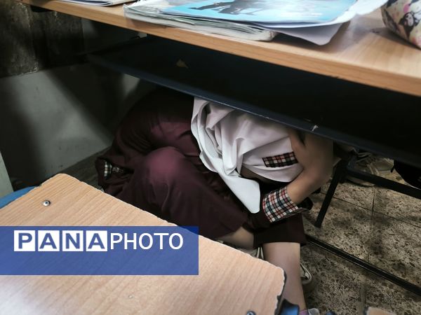 مانور زلزله در دبستان شطیطه۲