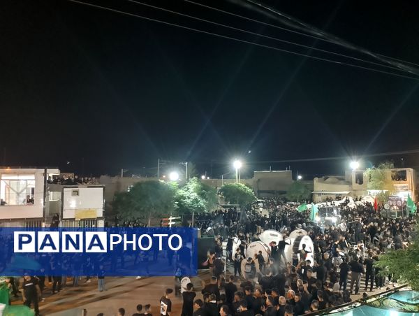 عزاداری هیئات روستای رزق آباد در شب دهم ماه محرم