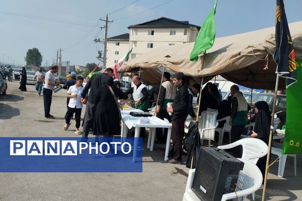 برپایی موکب امام رضا(ع) در میاندورود 