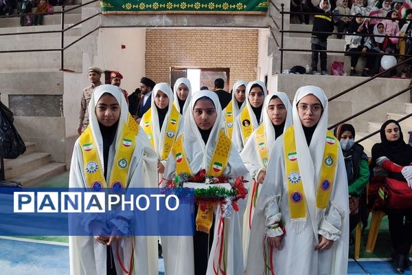 همایش بزرگ فرزندان حاج قاسم به‌مناسبت دهه فجر در شهرستان مانه