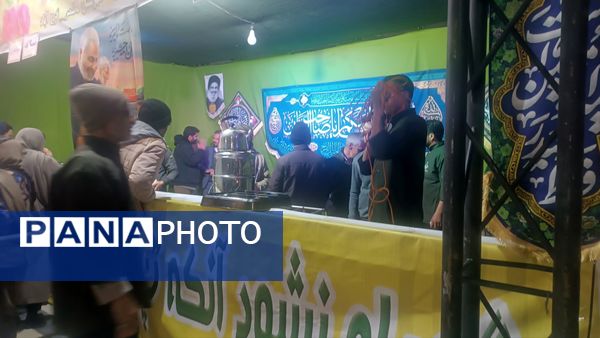 موکب های پذیرایی در جشن خیابانی مهر علوی کاشمر