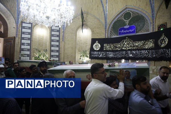 تشییع پیکرهای مطهر 8 شهید جنایات رژیم صهیونیستی در قم