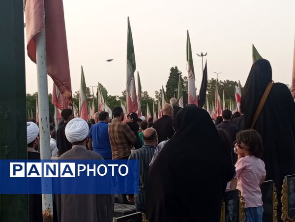 تشییع باشکوه پیکر شهید مبارزه با اسرائیل جنایتکار