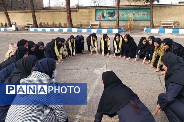 بیست و هفتمین مانور زلزله سراسری در دبیرستان شهید مجید دهنوی نیشابور 