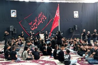 مراسم عزاداری هیئت قاسم بن الحسن و هیئت دختران حاج قاسم در خلیل آباد 