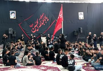 مراسم عزاداری هیئت قاسم بن الحسن و هیئت دختران حاج قاسم در خلیل آباد 