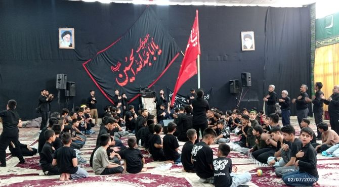 مراسم عزاداری هیئت قاسم بن الحسن و هیئت دختران حاج قاسم در خلیل آباد 
