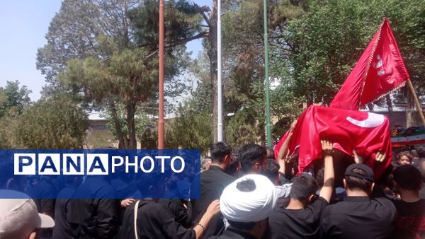 مراسم تشیع و تدفین شهید مصطفی صالحی مقدم در گلزار شهدا شهرستان قدس 