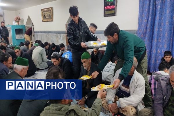 سفره ماه مهمانی خدا در مسجد جامع شهر بار