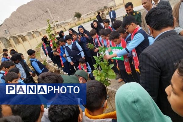 مراسم نمادین کاشت نهال در حاجی‌آباد 