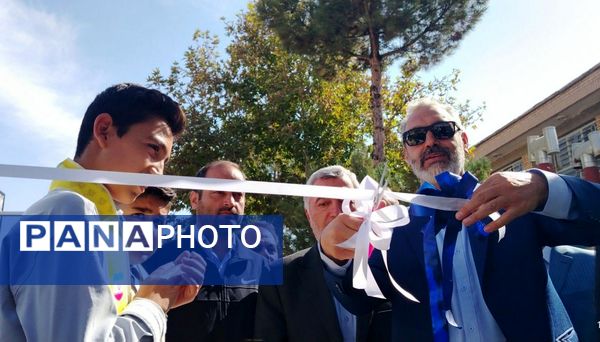 آئین افتتاح چمن مصنوعی سمپاد آموزشگاه شهید بهشتی نیشابور