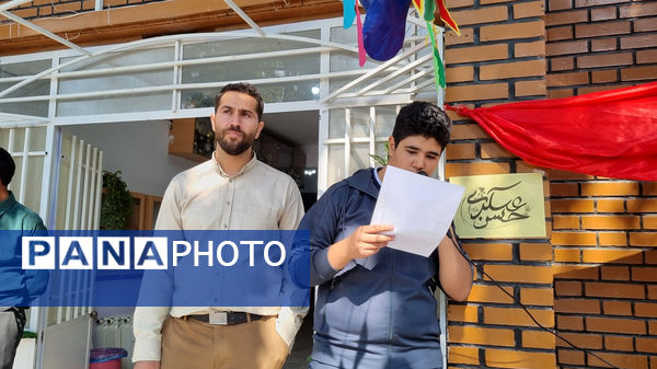 برپایی موکب دانش‌آموزان مدرسه نمونه دولتی پژوهش در جشن میلاد امام حسن عسکری (ع)
