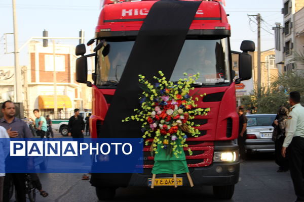 آیین نخل‌برداری شهادت امام رضا (ع) در یزد