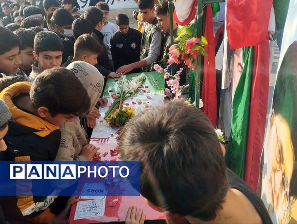 مدرسه فرزانگان شهرستان شیروان، میزبان شهدای گمنام