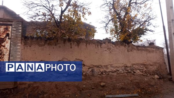 بارش اولین باران پاییزی در روستای بتو