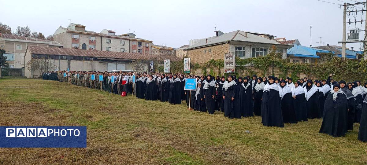 رزمایش اقتدار بسیجیان در شهرستان صومعه‌سرا