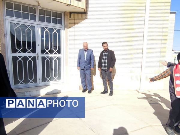 بازدید عوامل اجرایی دبستان شهید پسندیده از کتابخانه فدک فدافن