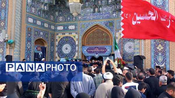 خاکسپاری شهید «اسماعیل شاکری» در مسجد جمکران