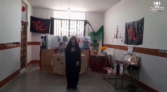 برپایی کافه کتاب توسط دانش آموزان پایه ششم دبستان سید کاظم حسینی