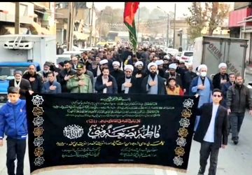 عزاداری مردم نقده در روز شهادت حضرت فاطمه (س)