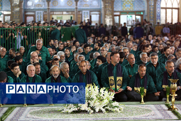 آیین شمعدان‌گردانی و خطبه خوانی شام رحلت حضرت معصومه(س)