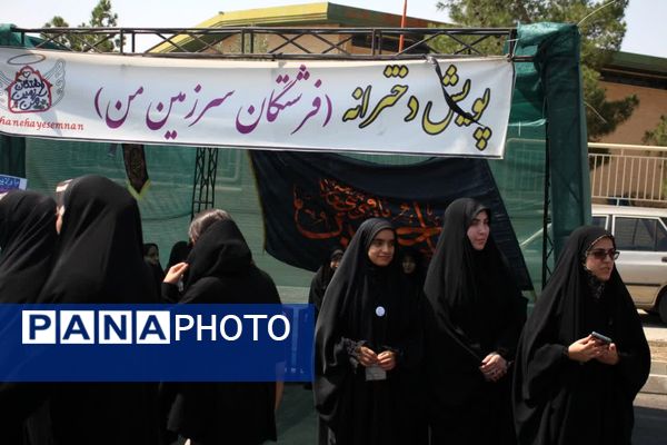 راهپیمایی دلدادگان حسینی در شهرستان سمنان