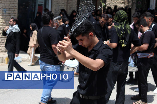 عزاداری عاشورای حسینی در شهر درق