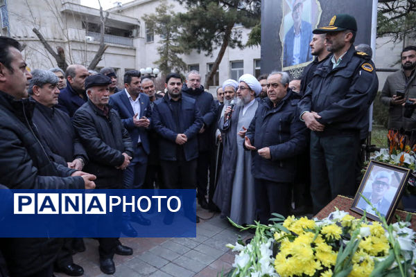 مراسم وداع با فرماندار فقید مراغه