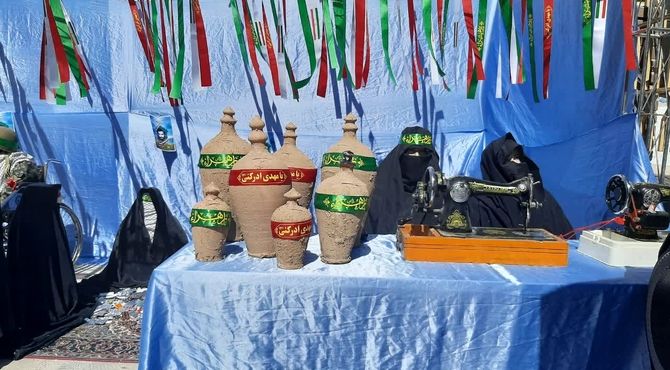 فضاسازی مصلی شازند به مناسبت هفته دفاع مقدس