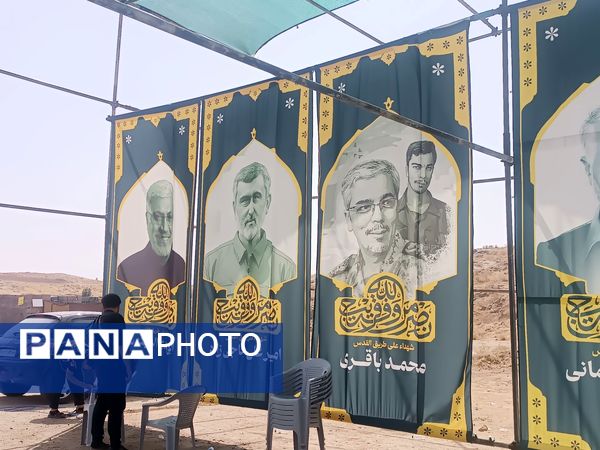 موکبی با رنگ و بوی مقاومت و شهادت 