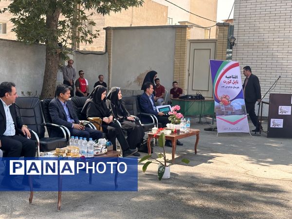 افتتاح زمین ورزشی تایل کورت در هنرستان عفت بجنورد