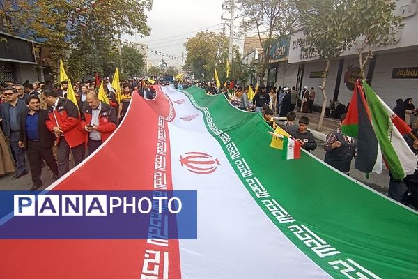  راهپیمایی ۱۳آبان در شهرستان ورامین