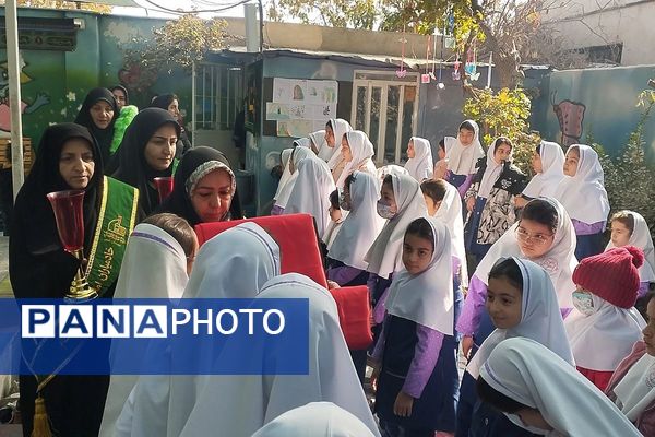 پیوند دل‌های دانش‌آموزان شهرقدس در سوگ حضرت زهرا(س)