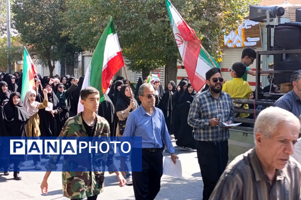 راهپیمایی مردم شهرستان آباده در جمعه های خشم