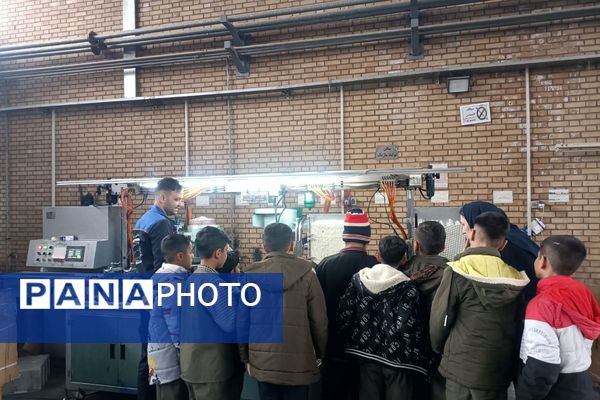 علم در صحنه عمل؛ گردش علمی دانش‌آموزان باقرالعلوم در کارخانه کیان صفا