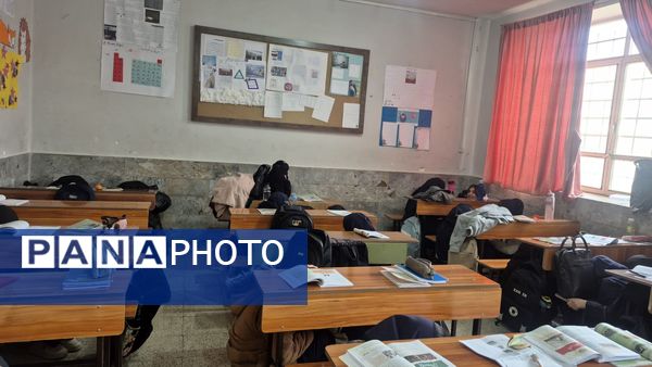  مانور زلزله در مدرسه سمانه ناحیه یک 