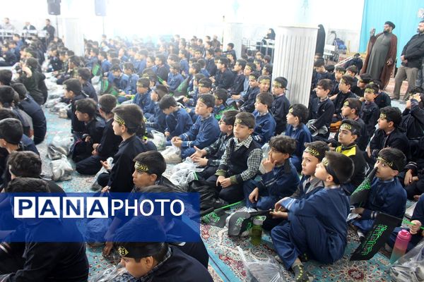 عزاداری دانشآموزان قم در آستان مقدس امامزاده سیدعلی(ع)