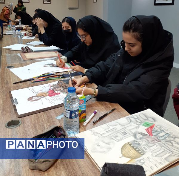 حضور دانش‌آموزان هنرمند هنرستان محمودیه بجنورد در رویداد آخراشه 