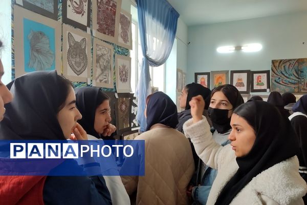 نمایشگاه ماها در هنرستان بصیرت آشخانه