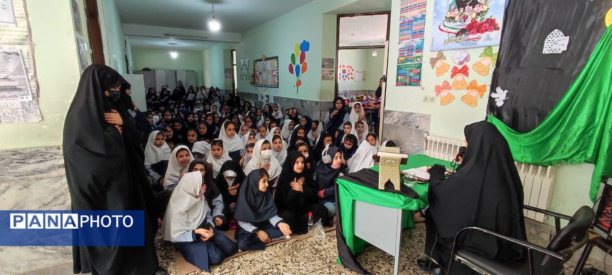 مراسم عزاداری شهادت حضرت فاطمه زهرا(س) در مدرسه شهید خاقانی شیروان