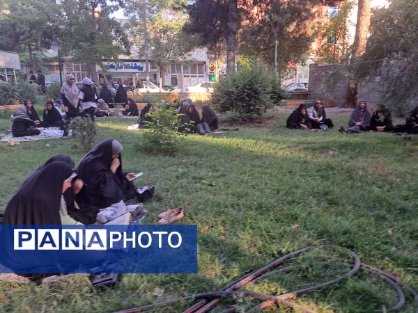 مراسم دعای عرفه درجوار شهدای گمنام پارک وحدت شهرستان آشخانه