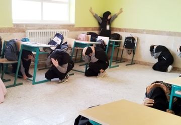بیست و هفتمین مانور سراسری زلزله و ایمنی در مدارس شهرستان کلات