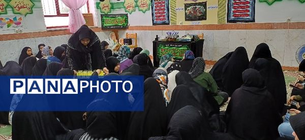 مراسم عزاداری هیات دخترانه راحیل در کانون فرهنگی تربیتی سمیه شهرستان شیروان