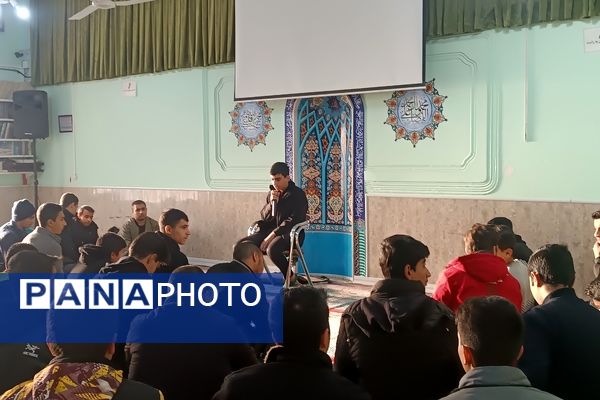 برگزاری زیارت عاشورا در دبیرستان شاهد ابوذر غفاری نیشابور در  اولین هفته  آذر ماه 