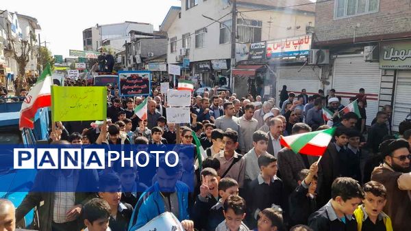راهپیمایی ۱۳ آبان در منطقه رحیم‌آباد