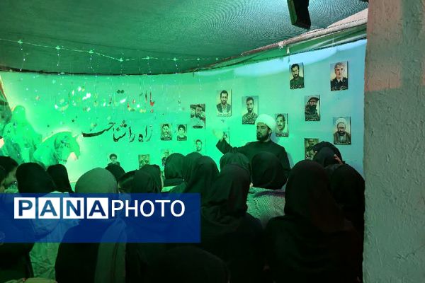 بازدید دانش‌آموزان دبیرستان یادگار امام از کوچه‌های بنی‌هاشم؛ روایتی از همدلی و سوگواری