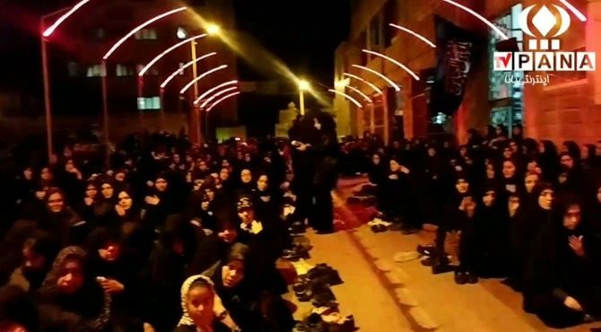 مراسم عزاداری دلدادگان حسینی در دامغان